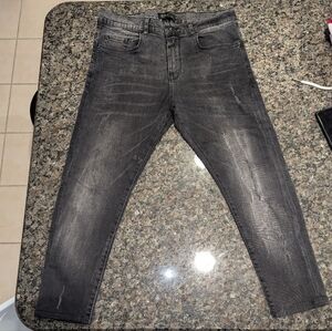 ZARA MAN Charcoal Skinny Cropped fit Jeans